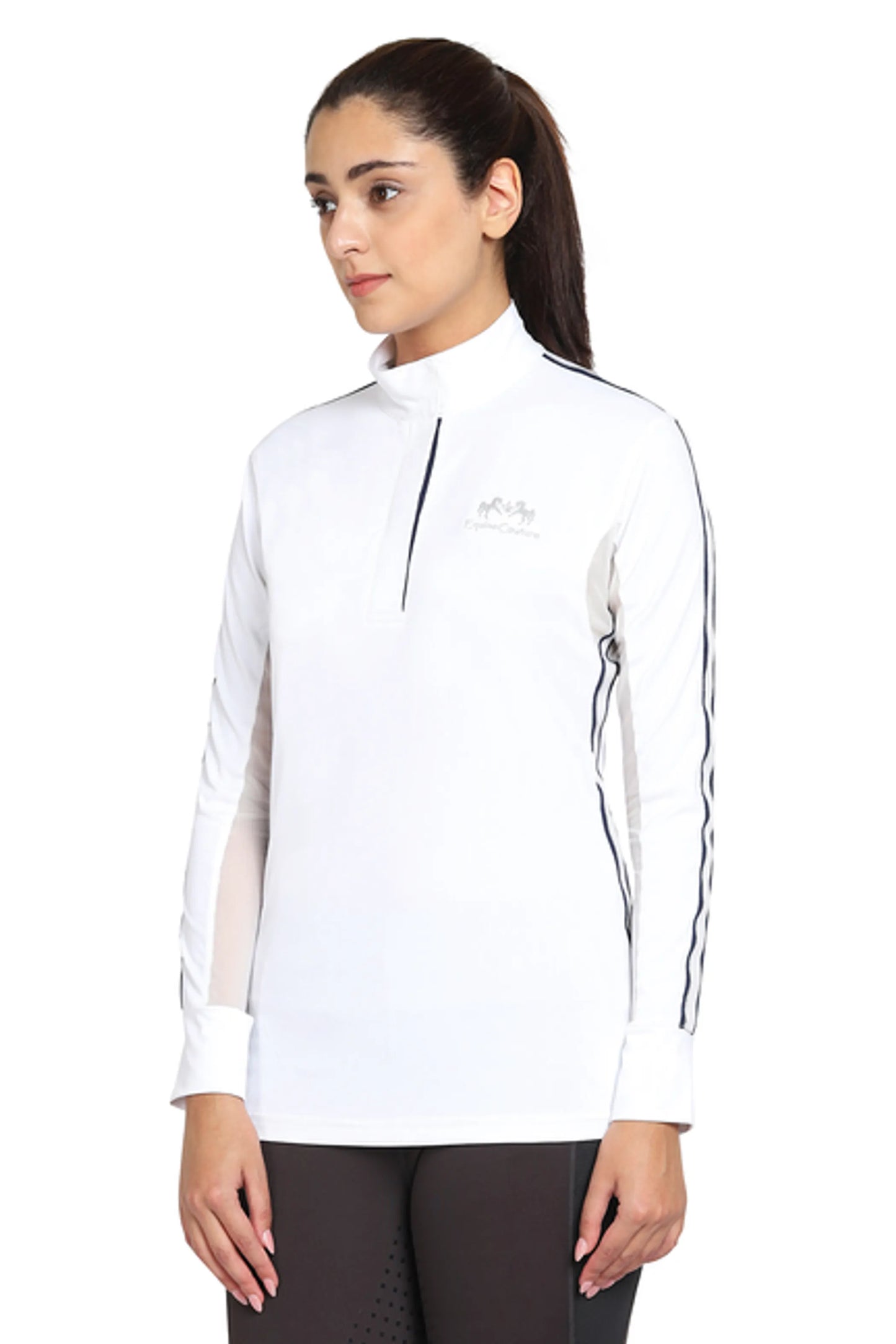 EQUINE COUTURE LADIES ELIANA LONG SLEEVE SHOW SHIRT - One Eyed Pony