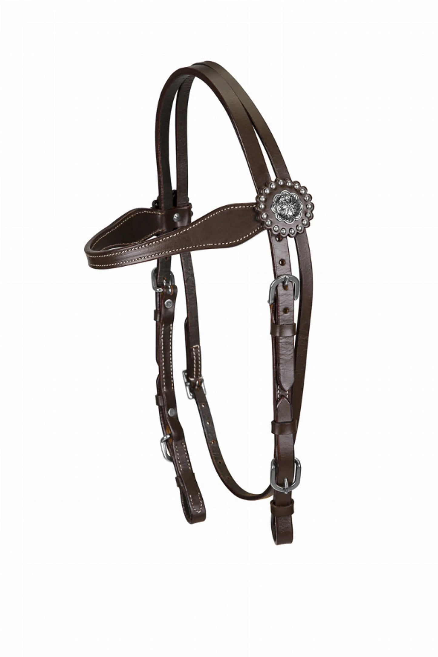 TuffRider Western Browband Concho Headstall - One Eyed Pony