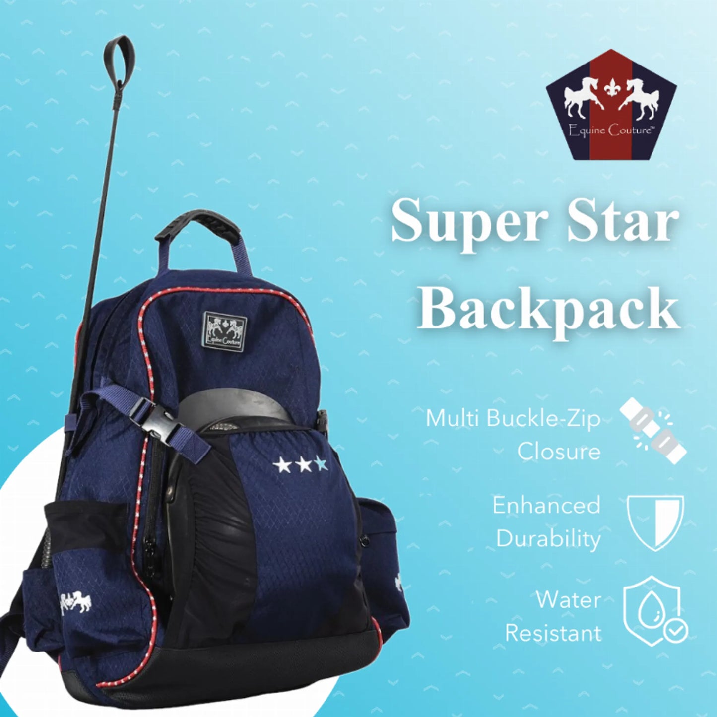 Equine Couture Super Star Water-Resistant Backpack - One Eyed Pony