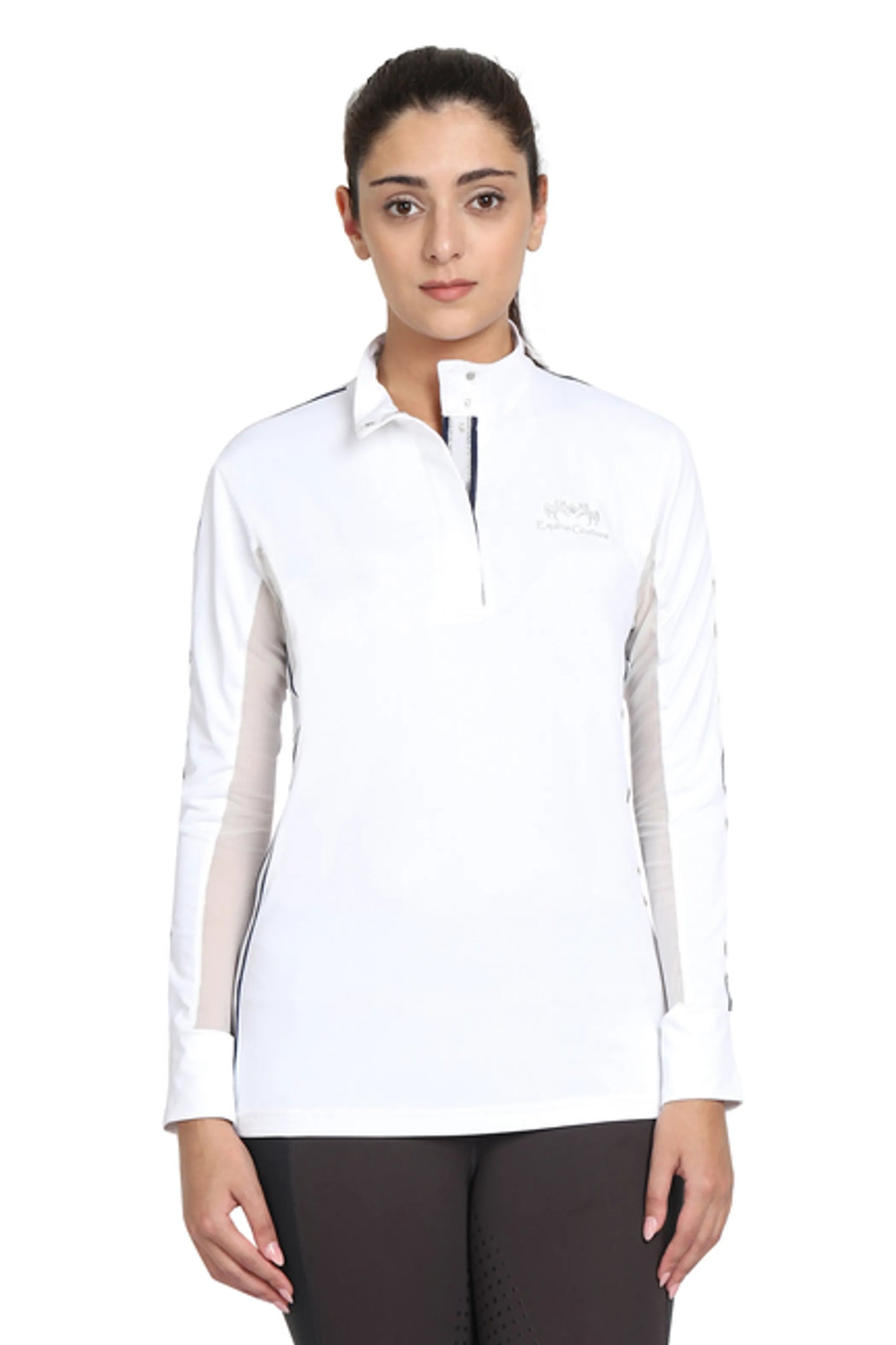 EQUINE COUTURE LADIES ELIANA LONG SLEEVE SHOW SHIRT - One Eyed Pony