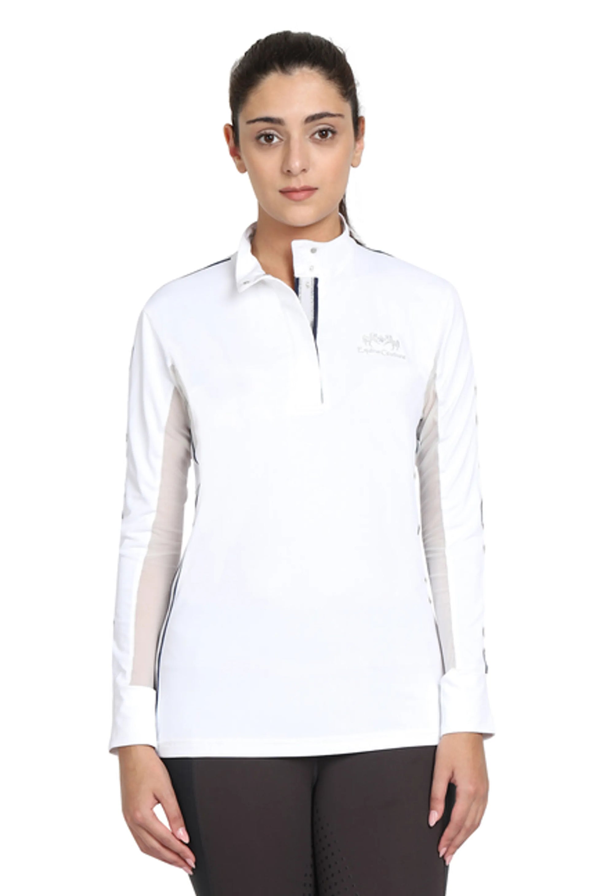 EQUINE COUTURE LADIES ELIANA LONG SLEEVE SHOW SHIRT - One Eyed Pony