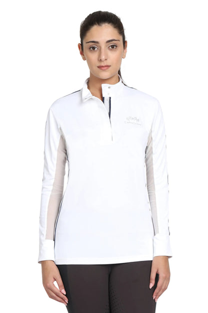 EQUINE COUTURE LADIES ELIANA LONG SLEEVE SHOW SHIRT - One Eyed Pony
