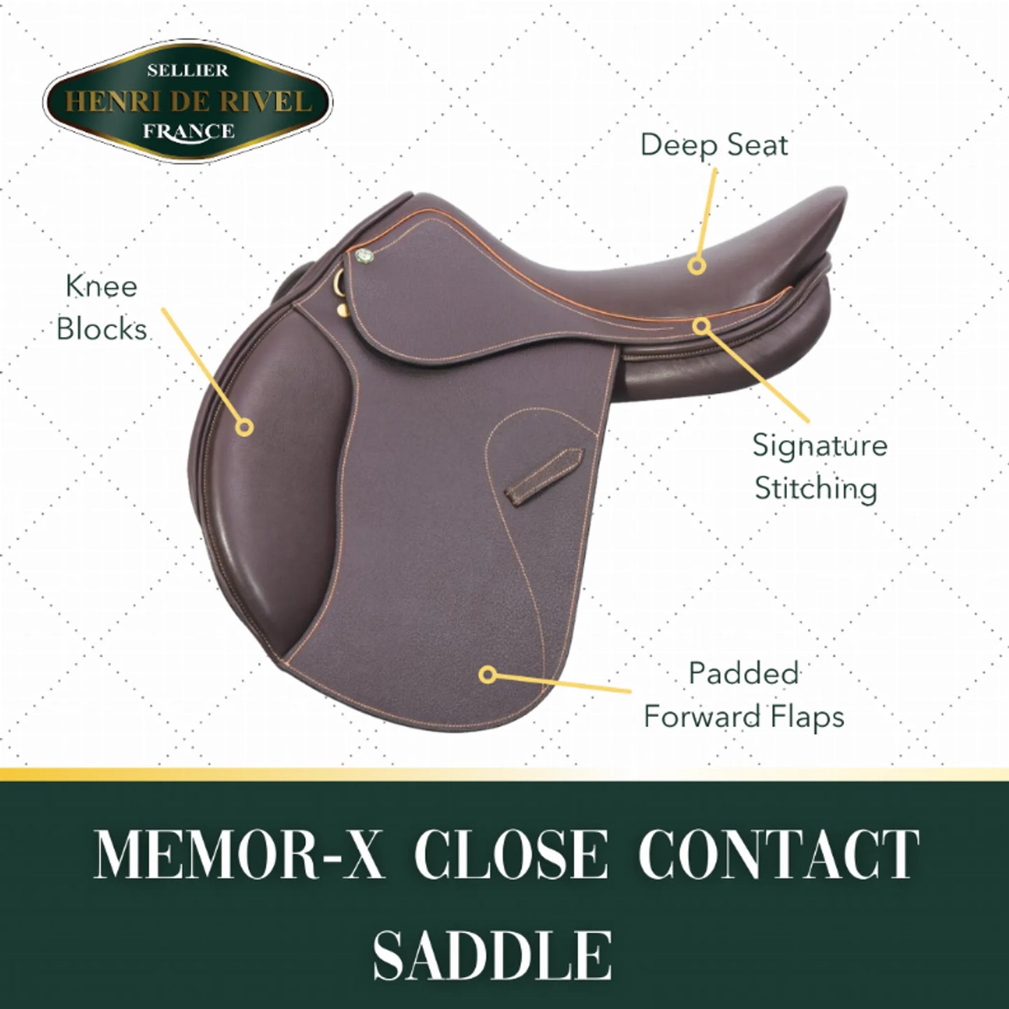 Henri De Rivel Regular Memor-X Close Contact Saddle - One Eyed Pony