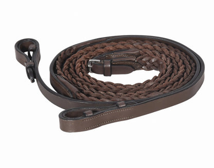 Henri de Rivel Advantage Plaited Reins - One Eyed Pony