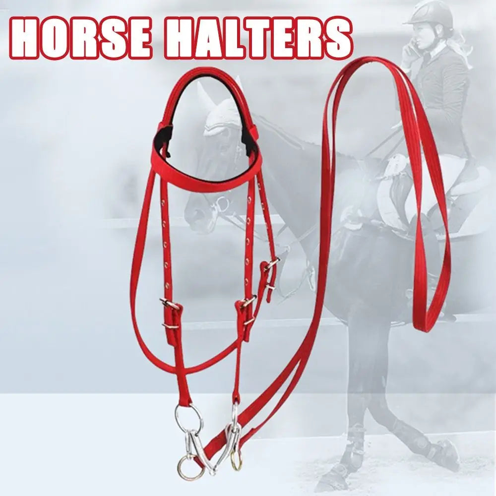 Thickened Horse Halters Comfortable Adjustable Strap Horse Neck Stretcher Durable Heavy Duty Horse Bridle Headband