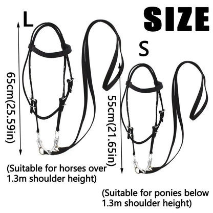 Thickened Horse Halters Comfortable Adjustable Strap Horse Neck Stretcher Durable Heavy Duty Horse Bridle Headband