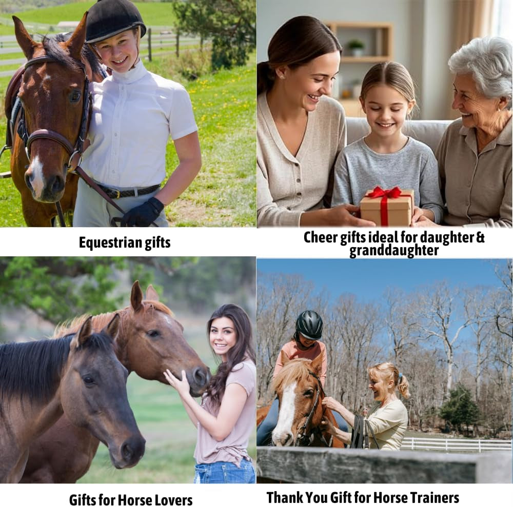 Horse Bit Charm Bracelet, Horse Lovers Equestrian Jewelry - Adjustable Friendship Braided String Stirrup Bracelet for Women,